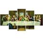 Imagem de Quadro Santa Ceia De Jesus Religioso Decorativo KIt 5 Quadros