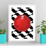 Imagem de Quadro São Paulo I Love Sp 33X24Cm - Com Vidro