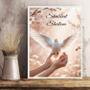 Imagem de Quadro Shabbat Shalom - Pomba 33X24Cm - Com Vidro
