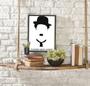 Imagem de Quadro Silhueta Charlie Chaplin 33x24cm - com vidro