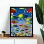 Imagem de Quadro Sombrinhas De Frevo Recife 45X34Cm - Com Vidro