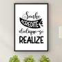 Imagem de Quadro Sonhe Acredite Dedique-se Realize 24x18cm - com vidro