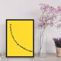 Imagem de Quadro Sorriso Curva Que Endireita As Coisas 33x24cm - com vidro
