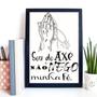 Imagem de Quadro Sou Do Axé Não Nego Minha Fé 33x24cm - com vidro