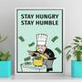 Imagem de Quadro Stay Humble  Sr. Monopoly 33x24cm