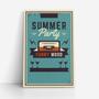 Imagem de Quadro Summer Party Fita Cassete Funny Mode Canvas 60x40cm