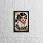 Imagem de Quadro Tatoo Style Mulher Com Corvos 45X34Cm Com Vidro Preta
