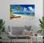 Imagem de Quadro Tela Canvas Decorativo Praia Natureza Ilha 60x85 Hall Recepção Sala Escritório Parede Casa Grande