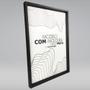 Imagem de Quadro Terra Lua e Sol 133x60 3-60x43 Caixa Preto Moldura Caixa, Preta