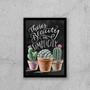 Imagem de Quadro There's Beauty In Simplicity - Cactos 33x24cm - com vidro