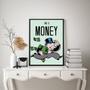 Imagem de Quadro Time is Money  Sr. Monopoly 33x24cm - com vidro