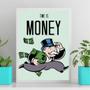 Imagem de Quadro Time Is Money - Sr. Monopoly 33X24Cm