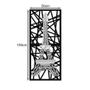 Imagem de Quadro Torre Eiffel Abstrato com Detalhe em Acrílico Prata Premium MDF 100x50cm