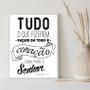 Imagem de Quadro Tudo o Que Fizerem , Façam De Coração 33x24cm - com vidro