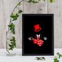 Imagem de Quadro Umbanda Zé Pelintra 33x24cm - Vidro e Moldura Preta