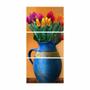 Imagem de Quadro Vaso de Flores Artístico Conjunto Vertical 3 Peças