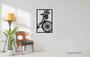 Imagem de Quadro Vazado Bicicleta Flor 41x29cm Decoração Gratidão Sala