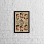 Imagem de Quadro Vintage Hair Men's Style 45x34cm - com vidro