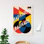 Imagem de Quadro Vintage Poster Bauhaus 24x18cm - com vidro