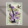 Imagem de Quadro Vintage Violino Com Passarinho 24x18cm - com vidro