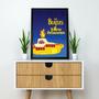 Imagem de Quadro Yellow Submarine - Beatles 24X18Cm - Com Vidro