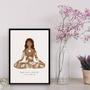 Imagem de Quadro Yoga Is Not A Work Out 24x18cm