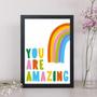 Imagem de Quadro You Are Aming 33X24Cm - Com Vidro