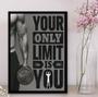 Imagem de Quadro Your Only Limit Is You 24x18cm - com vidro