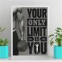 Imagem de Quadro Your Only Limit Is You 24x18cm - com vidro