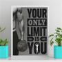 Imagem de Quadro Your only Limit Is You 45x34cm - Com Vidro Branca