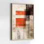Imagem de Quadros Decorativos com com Moldura Abstrato Moderno Vermelho e Preto  Vertical para Sala Quarto Decoração