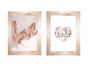 Imagem de Quadros decorativos com moldura Love Kit com 2