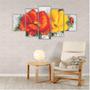 Imagem de Quadros Decorativos Floral Flores Vermelhas e Amarelas 3