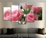 Imagem de Quadros Decorativos Flores Rosas 63X130Mt N97