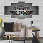 Imagem de Quadros Decorativos Mdf Gamer Geek Controle Preto Sala Quarto