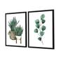 Imagem de Quadros Decorativos Plantas Verdes - Dupla 43x63cm