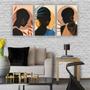 Imagem de Quadros Decorativos quarto Mulheres Negras Silhueta Artistica
