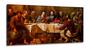 Imagem de Quadros Decorativos Santa Ceia Catolico Copa Cozinha em Tecido canvas 130x60