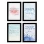 Imagem de Quadros Frases Bíblicas Moldura Preta 22x32cm Kit4un