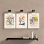 Imagem de Quadros Minimalistas Cubismo Picasso 45x34cm (Kit 3)