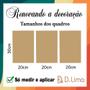 Imagem de Quadros Oração Santo Anjo Neutro Amarelo Kit 3 20x30cm Decorativo Quarto Criança