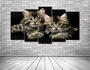 Imagem de Quadros Para Sala Mosaico Animais Pet Gato Gatinho"