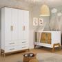 Imagem de Quarto Bebê Completo Berço Americano Guarda Roupas 100% MDF