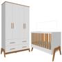 Imagem de Quarto Bebê Completo Berço Americano Guarda Roupas 100% MDF
