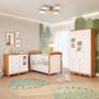Imagem de Quarto Bebê Completo Berço Americano Marquesa 3 em 1 Guarda Roupa 3 Portas Cômoda Uli Faura