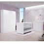 Imagem de Quarto Bebê Completo Com Berço Cômoda Guarda Roupa 4 Portas