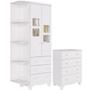 Imagem de Quarto Bebê Completo Guarda Roupa Uli 2 Portas C/ Prateleiras Gaveteiro 4 Gavetas 100% MDF