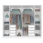 Imagem de Quarto Casal Completo Guarda Roupa 6 Portas com Cômoda Cama e Cabeceira Tcil Móveis