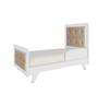 Imagem de Quarto Completo Bebê Moveis Peroba Retro 100% MDF Ls capitonê Bege  Branco