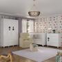 Imagem de Quarto Completo com Colchão, Poltrona de Amamentação e Puff Pimpolho Multimóveis MP4103